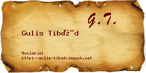 Gulis Tibád névjegykártya